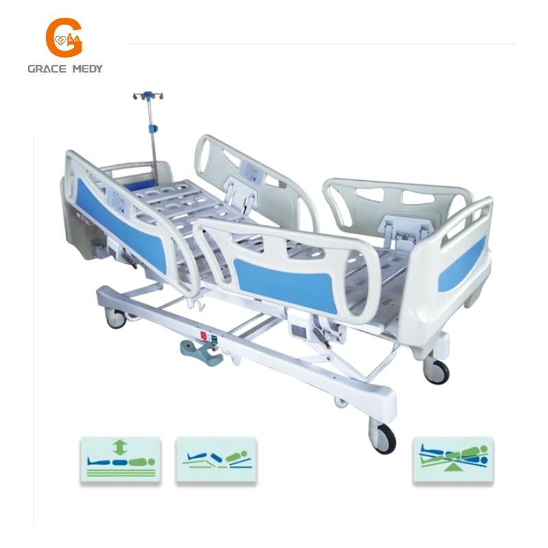 Hospital Furniture Medical Equipment Modern Bed Luxury CPR Multifunctional Electric Nursing Medical Adjustable Hospital ICU Bed
