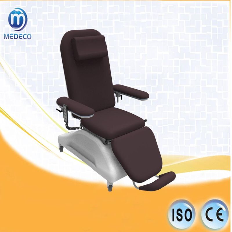 Medical Manual Adjustable Patient Dialysis Chair Medical Hemodialysis Chair Bed with Armrest