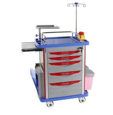 Hospital Crash Cart Mst-ABS25 ABS Medical Emergency Nursing Trolley