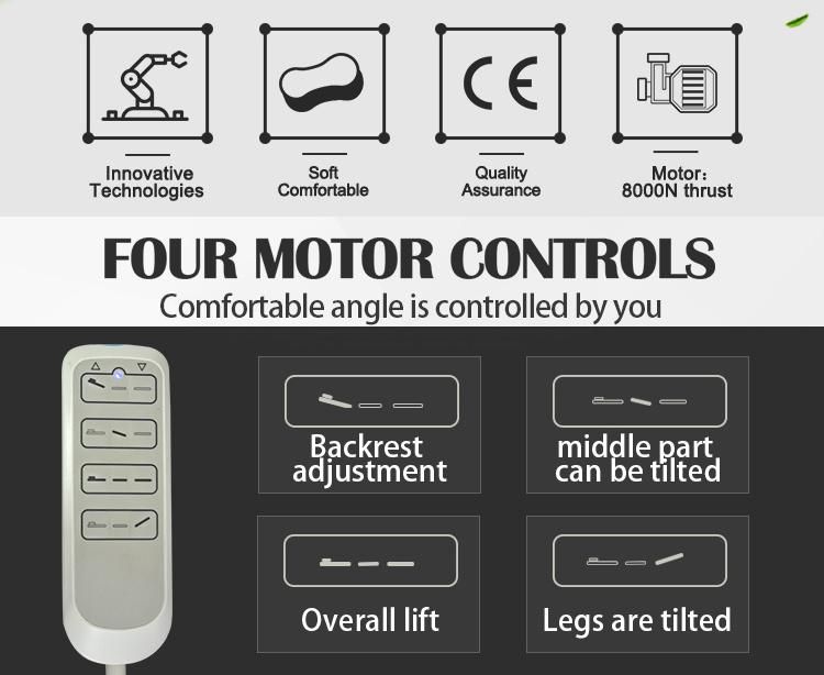 Physical Therapy Equipments Electric Treatment Table Examination Couch with Four Motors