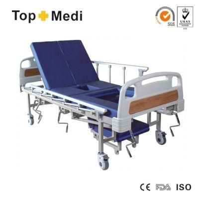 Topmedi Five-Function Reclining Manual Hospital Bed Prices