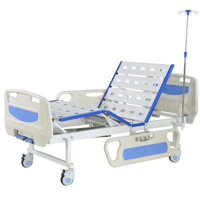 Hospital Furniture Manufacturers 2 Function Two Crank Adjustable Manual Bed