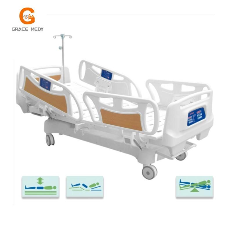 Hospital Furniture Medical Equipment Modern Bed Luxury CPR Multifunctional Electric Nursing Medical Adjustable Hospital ICU Bed