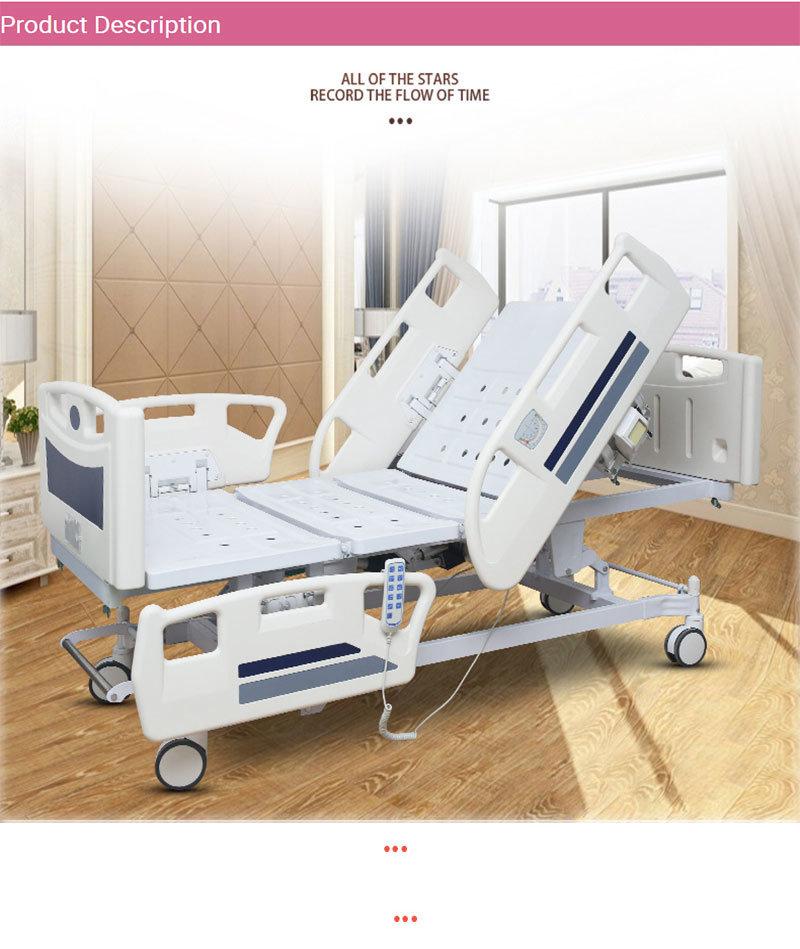 Best Price Height Adjustable Own Control Panel Durable Intensive Care China Metal Frame Hospital ICU Bed