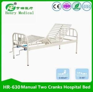 Steel 2 Cranks Patient Bed/2 Function Fowler Bed/Medical Bed