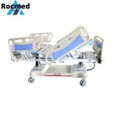 OEM ODM 5 Function Electrical Medical ICU Patient Nursing Adjustable Bed with Linak Motor