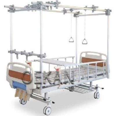 Multifunction Hospital Orthopedic Traction Adjustable Patient Bed Medical Manual Nursing Care Bed