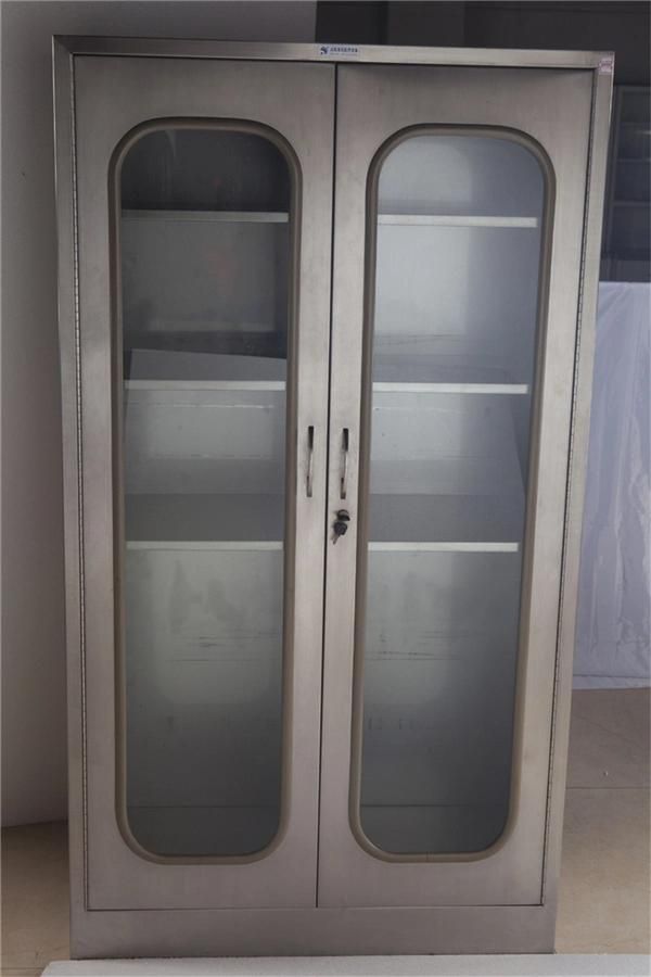 Hospital Equipments Utility Medical Cabinet with Lock Drawer Stainless Steel Instrument Cabinet for Hospital Use
