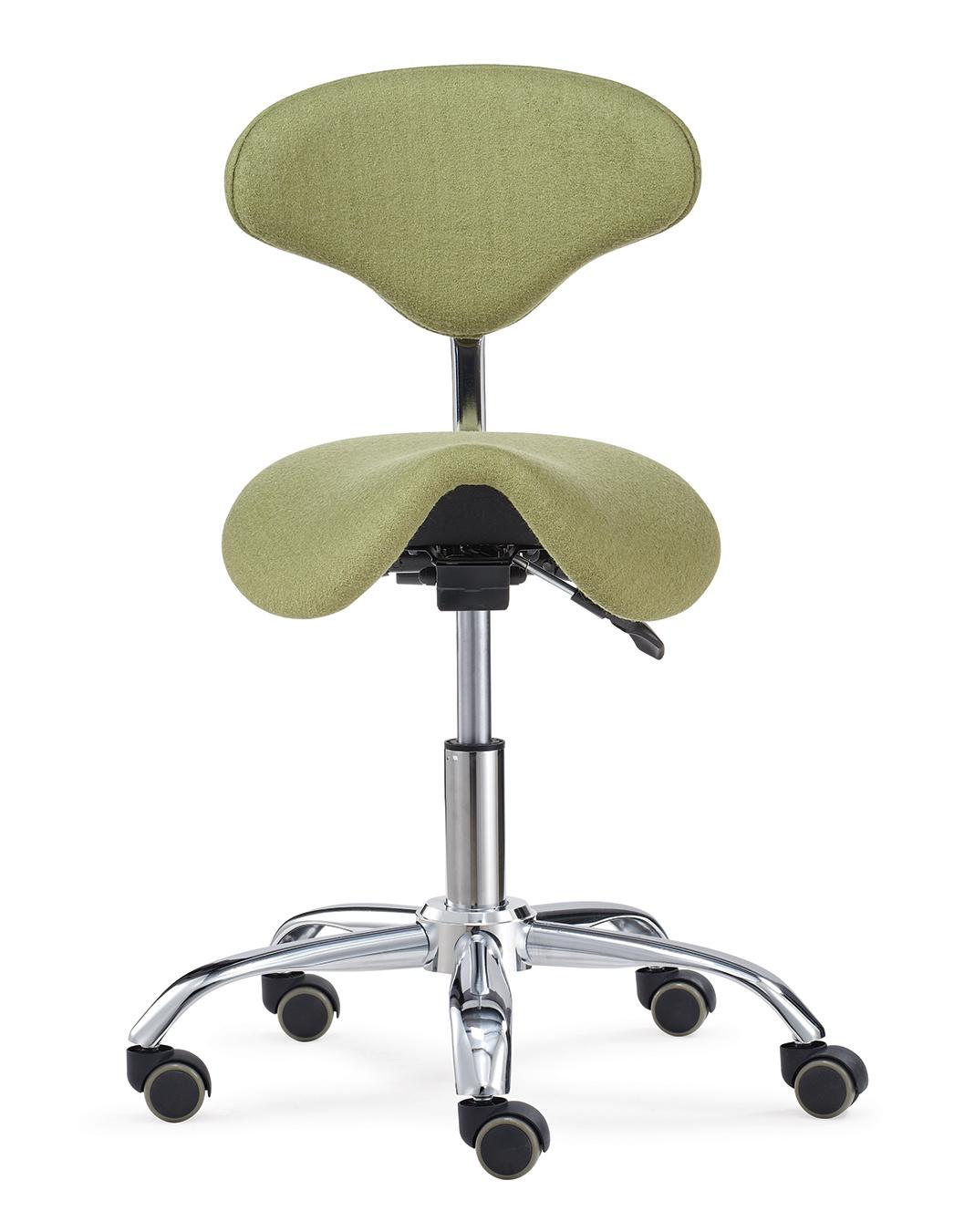 New Split Saddle Stool for Tattoo Dental Medical with Wheels Voiceless