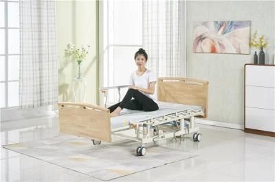 Home Style Multi Functions Manual Patient Bed for Home Use