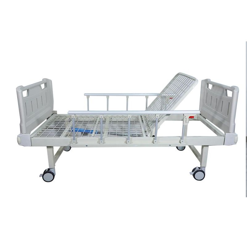 One-Function Manual Nursing Care Equipment Medical Furniture Clinic ICU Patient Hospital Bed