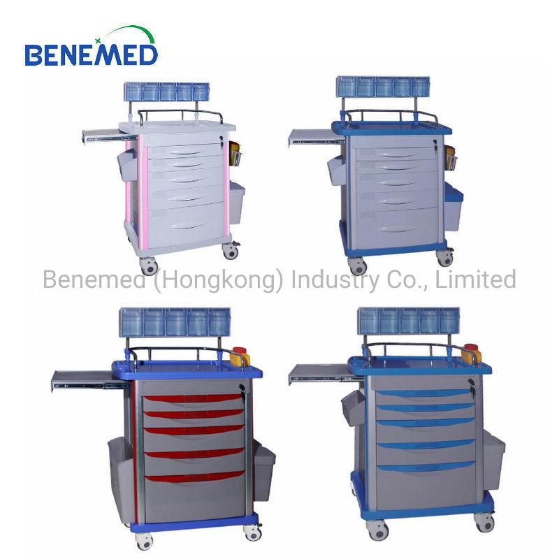 Medical Surgical Equipment ABS Anethesia Trolley Crash Cart