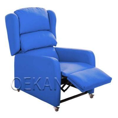 Hospital Medical Furniture Adjustable Leather Electric Control Single Seat Sofa Folding Patient Rest Recliner Chair