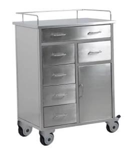 Hospital Furniture Medical Trolley Medical Cart Emergency Trolley (HR-C13)