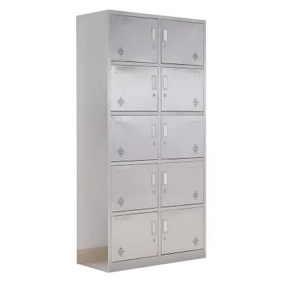 Large Storage Capacity Hospital Furniture Medical Instrument Stainless Steel Locker Hospital Cabinet