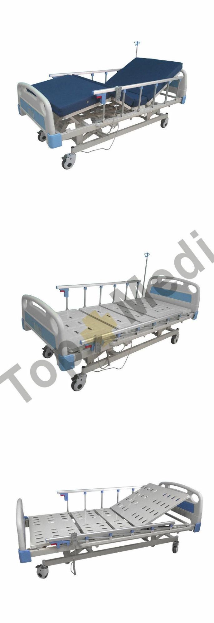 Hospital Equipment Remote Handheld Control 3 Function Electric Hospital Bed