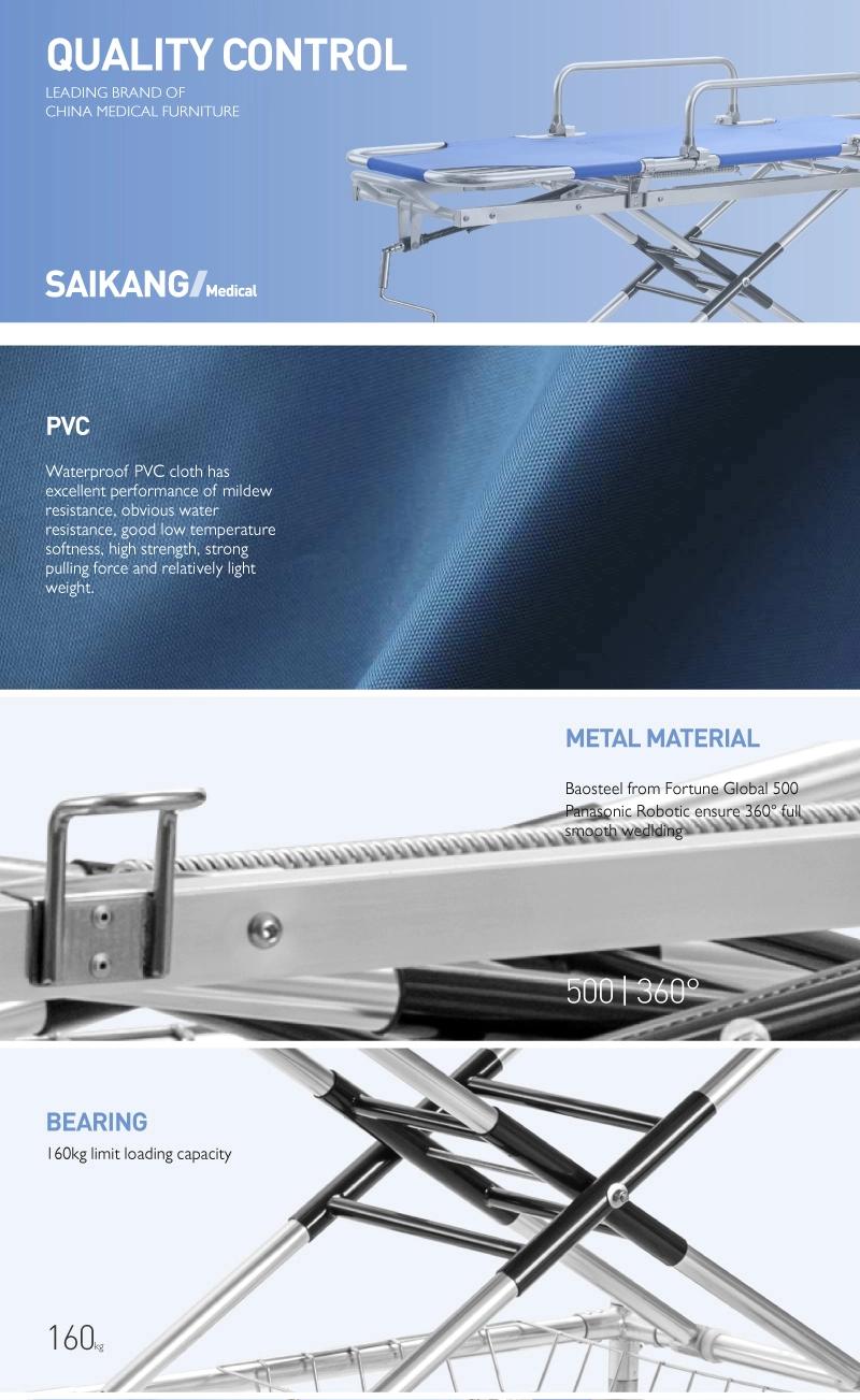 Skb040 (A) China Online Shopping Luxury Ambulance Stretcher Trolley