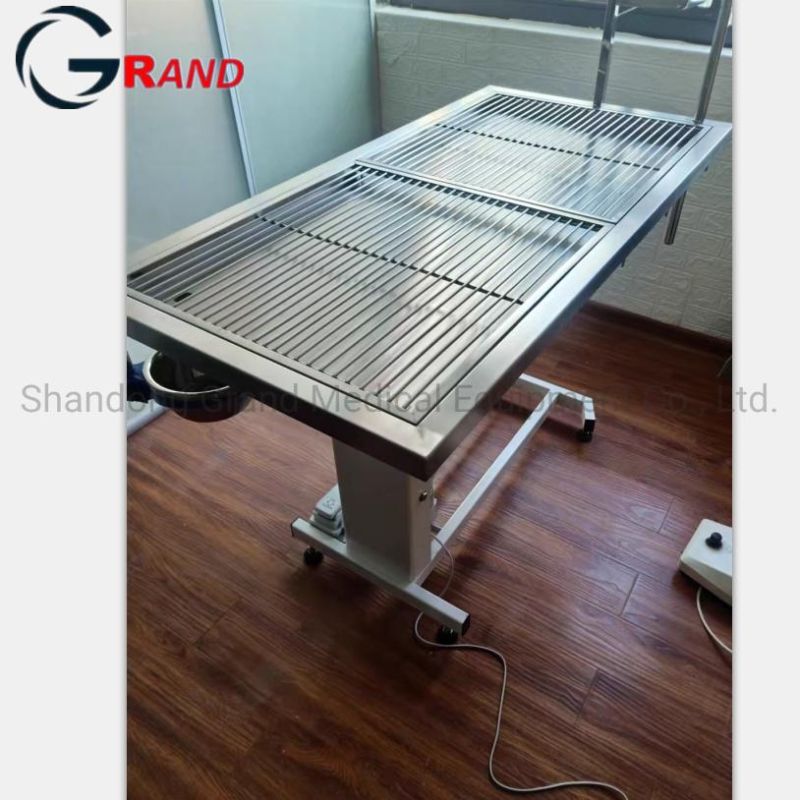 Veterinary Instrument Animal Equipment Electric Temperature Control Veterinary Delivery Bed Surgery Operating/Operation Examination Table Clinic Stainless Steel