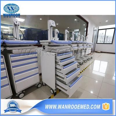 Bwt-001n Medical Equipment Ward Room Surgical Nursing Treatment Trolley Crash Cart with Display