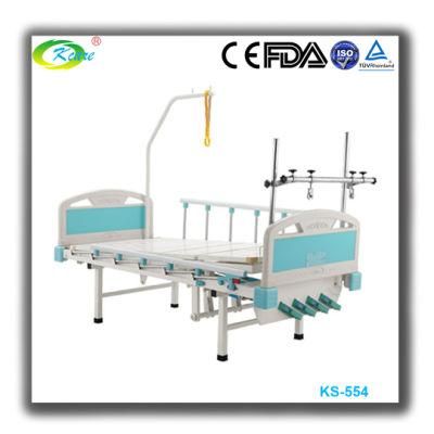 Cheap Four-Crank Manual Medical Traction Hospital Bed Orthopedic Beds Price