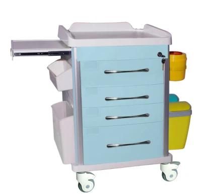 Aluminum Alloy Hospital Furniture Corrosion Resistance Medication Trolley