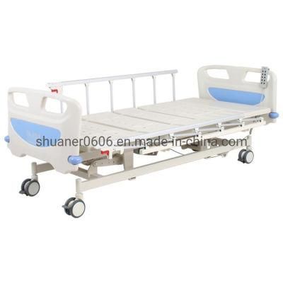 Three Function Electric Hospital Bed with Side Rails Electric Medical Bed with CE