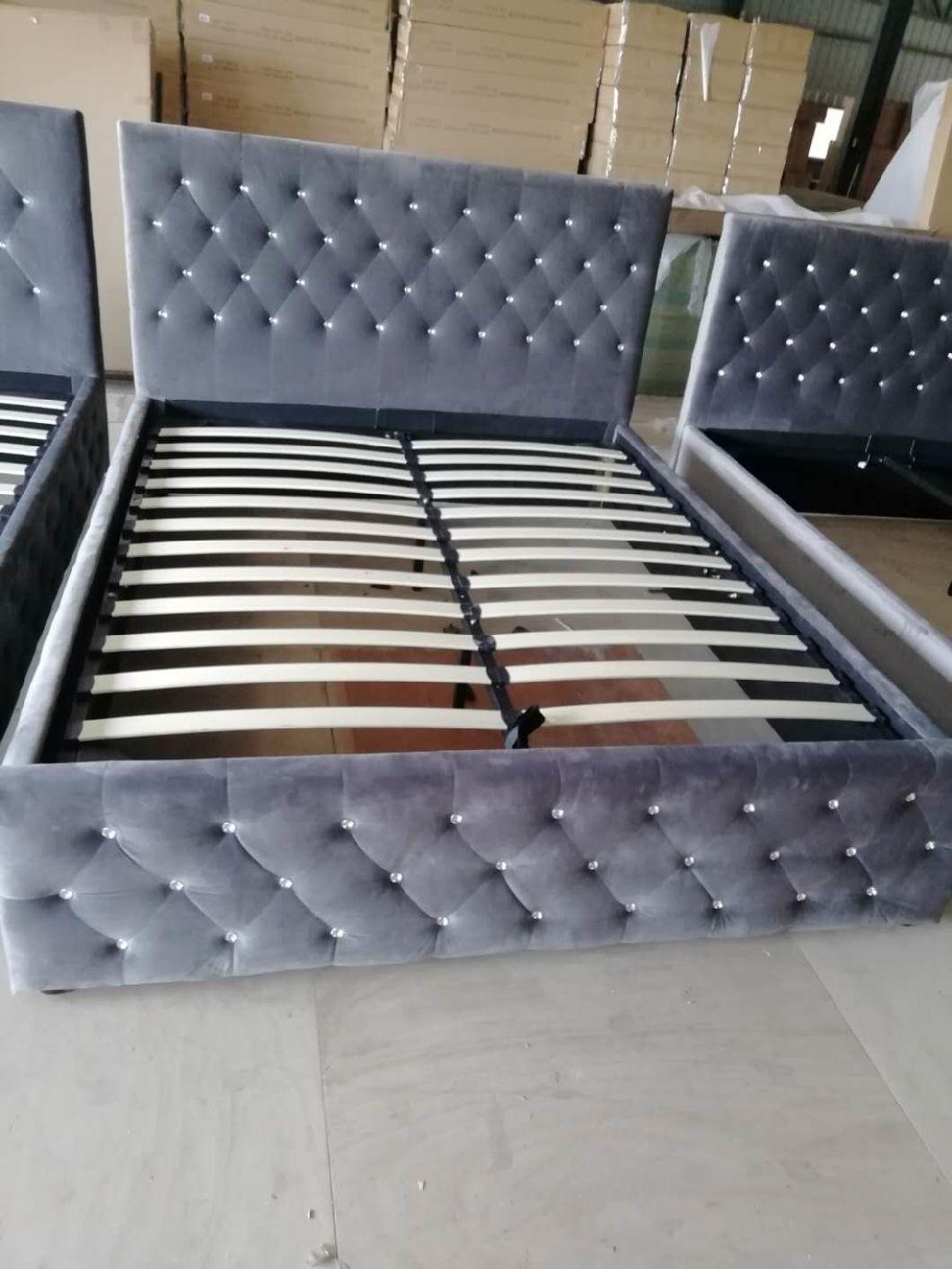 Factory Promotion Soft and Comfortable Leather Bed