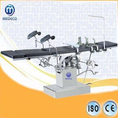 Hospital &amp; Clinic Room Manual Control Operating Table Side Surgical Table with CE