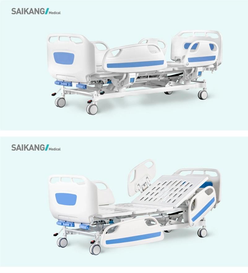 D3d Metal Medical 3 Function Folding Manual Hospital ICU Bed