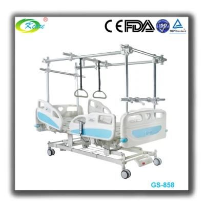 Multifunction Electric Hospital Care Nurse Orthopedics Beds with PP Side Rail