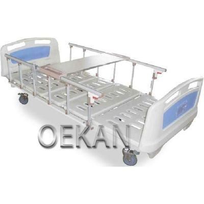 Hospital Single Folding Movable Patient Nursing Bed Medical Manual 4 Crank Hospital Care Bed