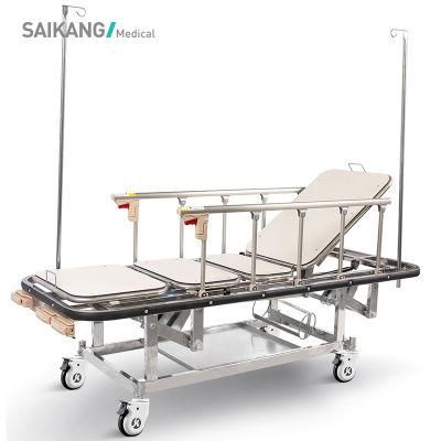 Skb037 (C) Saikang Handiness Multifunction Foldable Ambulance Medical Patient Transport Stretcher Trolley