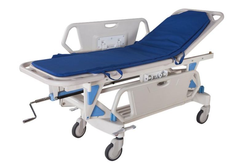 Hospital Equipment Hot Popular ABS Siderail Emergency Strecher Transfer Cart