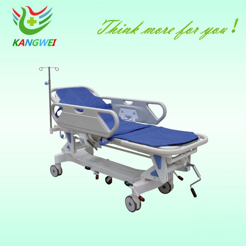 Factory Emergency Hydraulic Medical Stretcher Cart Trolley Hospital Furniture (Slv-B4305)