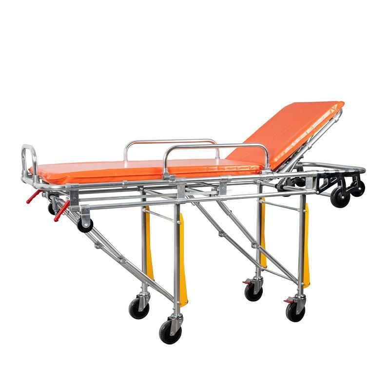 Hot Sales Adjustable Height Ambulance Auto Loading Transport Stretcher