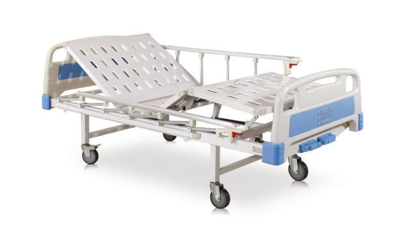 Two-Function Manual Care Hospital Bed Medical Bed Patient Bed Patient Cot