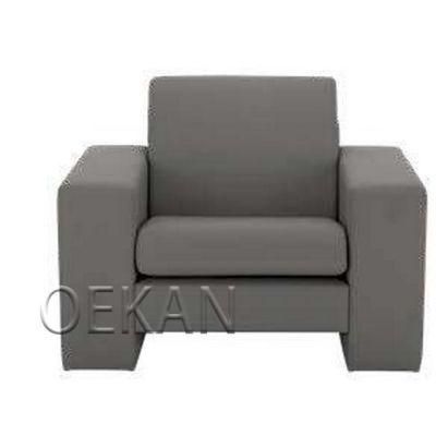 Comfortable Hospital Furniture Single Seat Soft Fabric Waiting Sofa Lobby Sofa Simple Structured Rest Area Sofa
