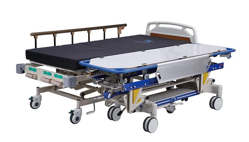 Medical Furniture Clinic Hospitals Using Connecting Transfer Stretcher for Operation Room Hospital Beds