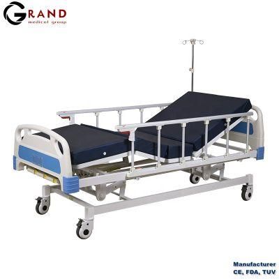 High Quality Three Function Manual Adjusted Hospital Nursing Bed Medical Patient Bed for Hospital Furniture Medical Equipment with CE FDA ISO