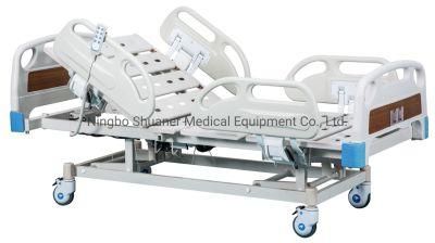 Multi-Function Tilting Hospital Beds Electrical Manual Crank Medical Bed for ICU and Clinic