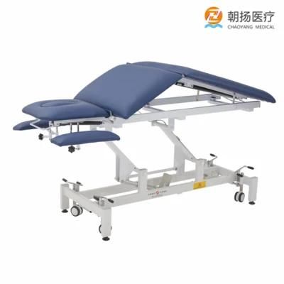 SPA Center 5 Section Multifunction Folding Massage Couch Electrical Physiotherapy Bed