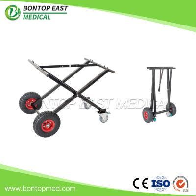 Hospital Furniture Foldable Steel Coffin Trolley Church Trolley