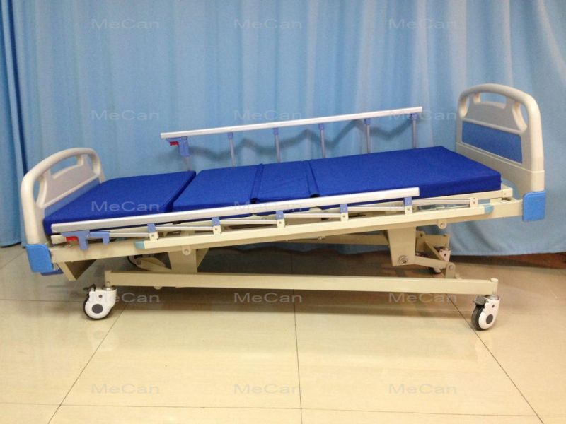 ICU Clinic ABS Five Function Crank Manual Hospital Bed for Patient