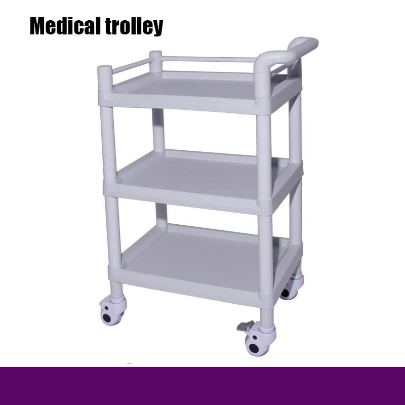 Rh-101h 3 Shelves Hospital Multipurpose ABS Trolley