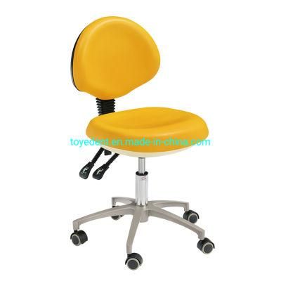 Dental Equipment Portable Dentist Chair Stool with Backrest