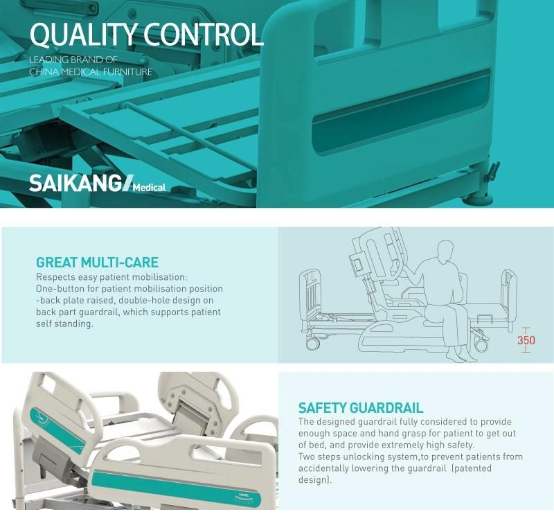 Y8y8c Electric Hospital ICU Motorized Patient Bed Manufacturer