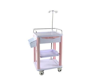 Hospital Furniture Medical Nursing Hospital ABS Trolley for Treatment