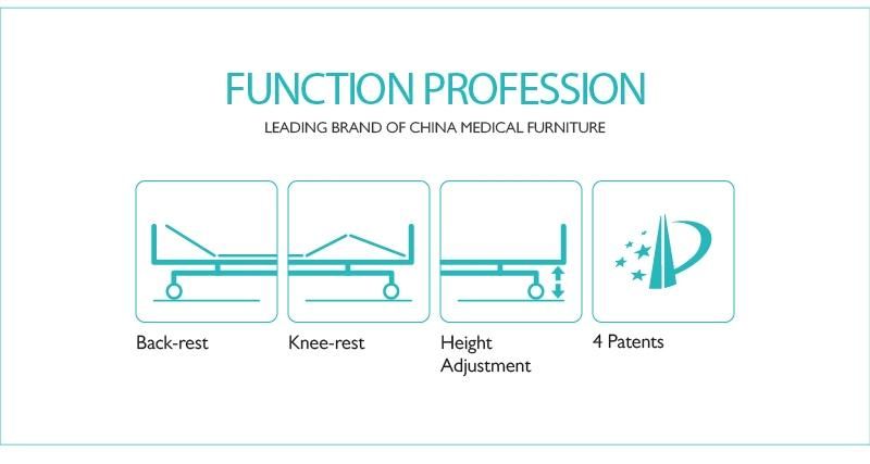 D5w5s-Sh Emergency Hospital Electric Adjustable Patient Motorized Bed with Three Function