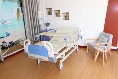 Custom Medical Furniture Metal Bed Cama Clinica ABS 2 Crank 2 Function ICU Nursing Hospital Bed for Patients