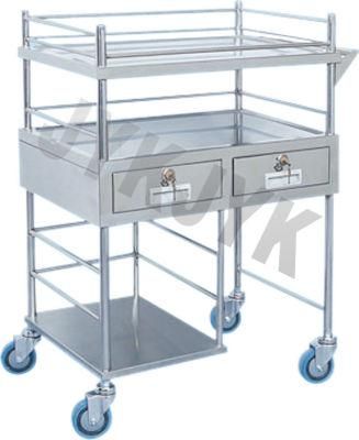 Stainless Steel Medicine Trolley Big Size